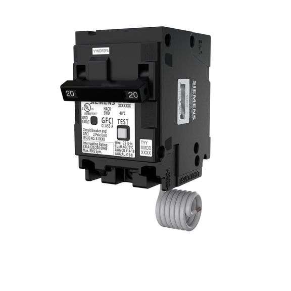 [✓] [MSRP: $112.96] Siemens QPFB 20 Amp 2-Pole GFCI Circuit Breaker