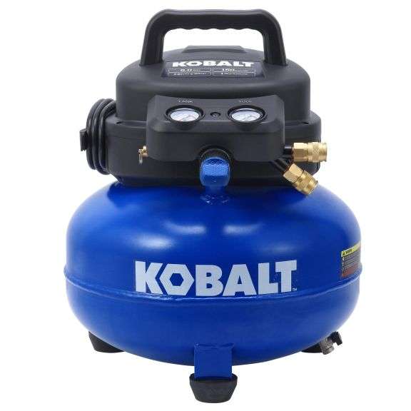 Kobalt 6-Gallon Portable Electric 150 Psi Pancake Air Compressor Retail:$130