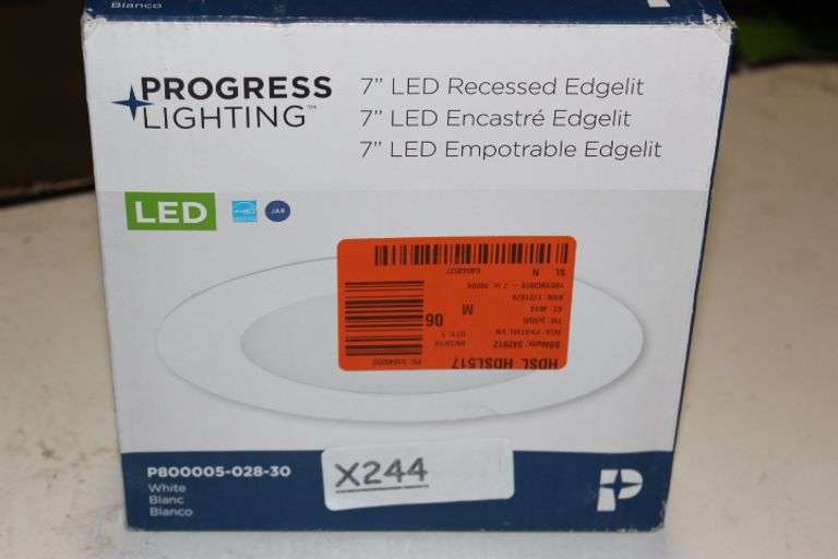Progress Lighting 7 In. 3000K White Integrated Led Recessed Trim Retail:$14.7