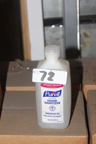 PURELL HAND SANITIZER 16 FL OZ  1 BOX OF 12