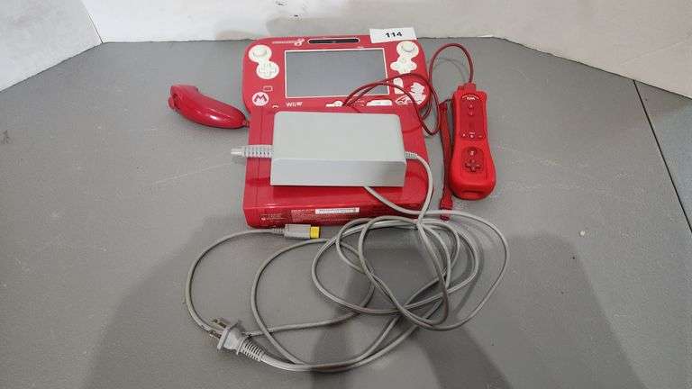 WII U MARIO KART MODEL LTA-WUP-A-DH-US-CO CONSOLE, ATI NINTENDO MODEL NO.RVL-001, NINTENDO WII U AC ADAPTER WUP-002, AD WII MOTION PLUS INSIDE MODEL RVL-022, OLD BY PIECE
