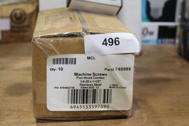 Wellsco 1/4-20 X 1-1/2" Pan Head Phillips Screw Refill Box Package Of 10