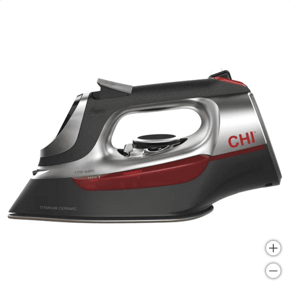 CHI ELECTRONIC CLOTHING IRON WITH RETRACTABLE CORD RETAIL $60
