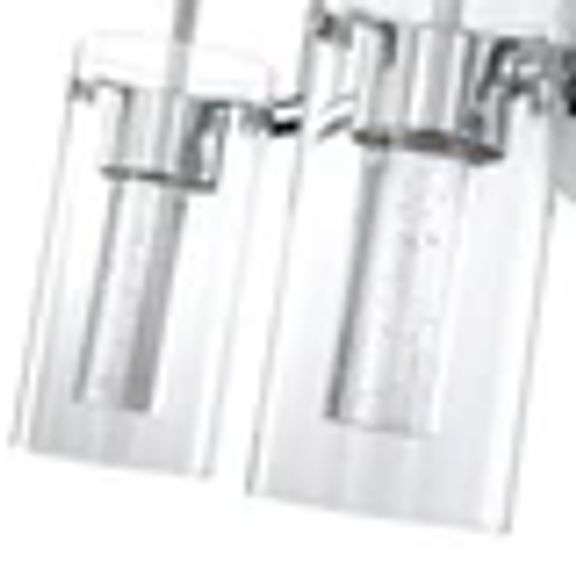 Hukoro 3-Light Vanity Light with Chrome Finish and Crystal-Clear Glass Shade RETAIL $55.92
