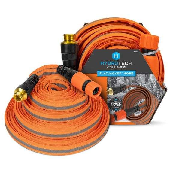 [✓] [MSRP: $49.98] 5/8 in. Dia x 75 ft. Flexible FlatJacket Garden Water Hose