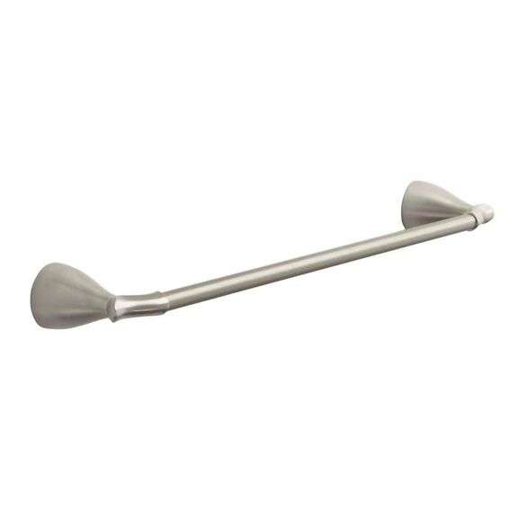 [✓] [MSRP: $11.07] Glacier Bay Edgewood 18 in. Towel Bar in Brushed Nickel