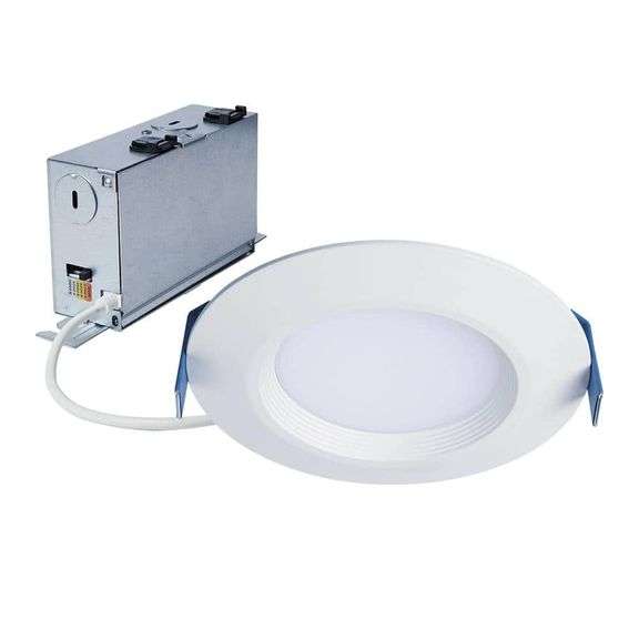 [✓] [MSRP: $32.97] HALO HLBC 4 in. Ultra-Slim Regressed LED Downlight Selectable CCT with D2W Option
