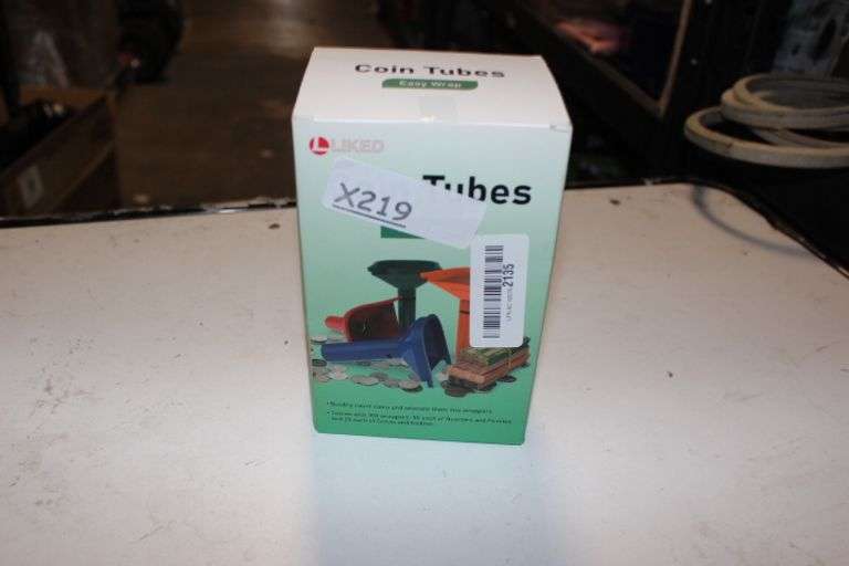 L Liked 150 Assorted Flat Striped Coin Wrappers & 4 Coin Sorters Tubes, Color-Coded Coin Counters, Easy To Load Retail:$15
