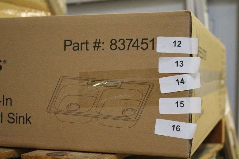 [✓] [MSRP: $40.99] Seasons® 33 X 22 X 6 In. Double Bowl Kitchen Sink