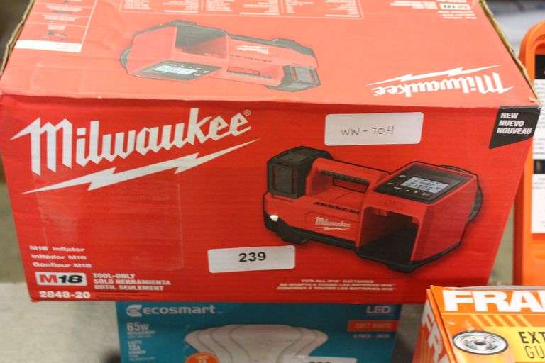 [✓] [MSRP: $179.00] Milwaukee M18 18-Volt Lithium-Ion Cordless Electric Portable Inflator (Tool-Only)