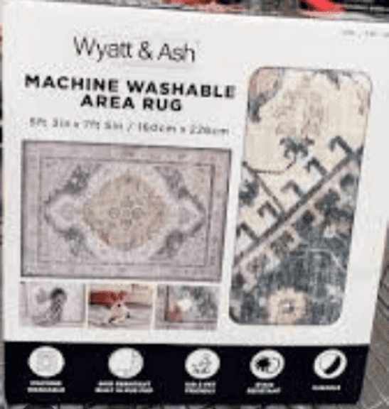 W AND A WASHABLE RUG 5 X 7 RETAIL $45