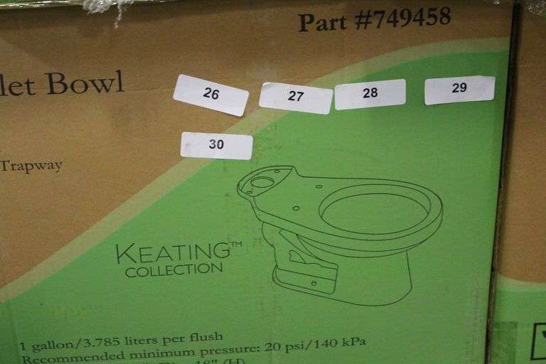 Seasons Keating Round Toilet Bowl