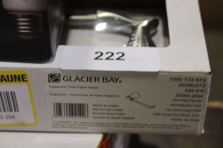[✓] [MSRP: $10.91] Glacier Bay Edgewood Single Post Toilet Paper Holder in Brushed Nickel