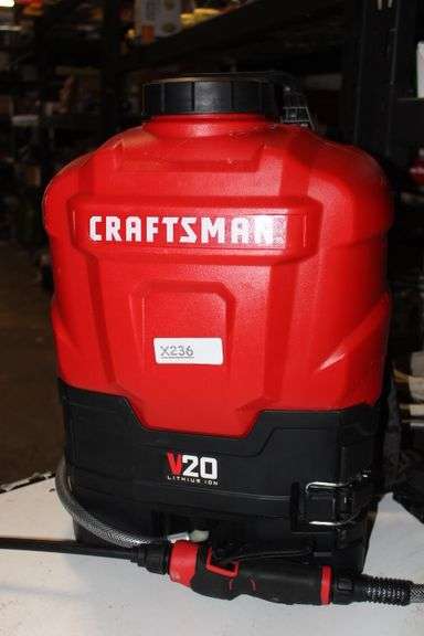 Craftsman 4-Gallon 20-Volt Battery Operated Reinforced Hose Plastic Backpack With Adjustable Spray[Tool Only] Retail:$200