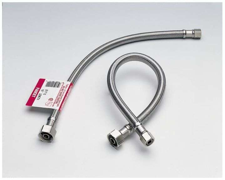 [✓] [EXT MSRP: $59.64] Fluidmaster Bathroom 1/2 in. x 1/2 in. 20 in. Faucet Supply Connector B4F20
