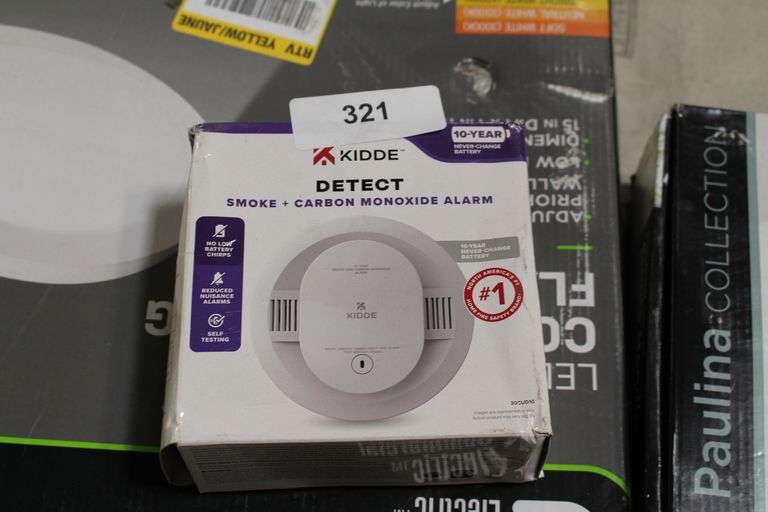 [✓] [MSRP: $59.97] Kidde 10-Year Battery Powered Smoke and Carbon Monoxide Detector with Alarm LED Warning Lights 21031514