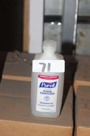 PURELL HAND SANITIZER 16 FL OZ  1 BOX OF 12