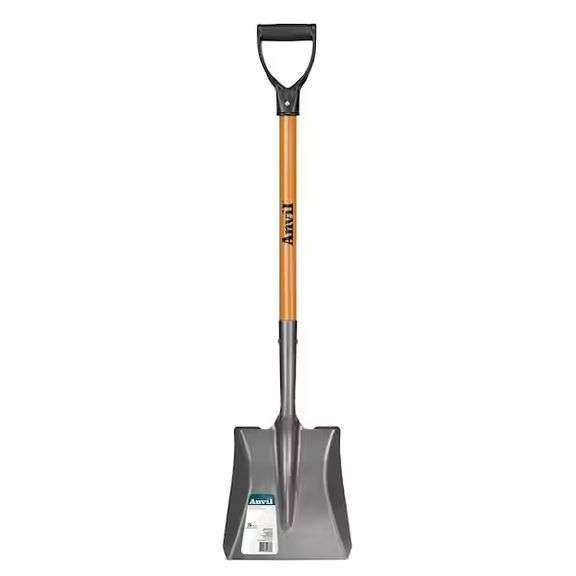 [✓] [MSRP: $19.98] Anvil 28 in. D-Grip Short Wood Handle Garden Spade