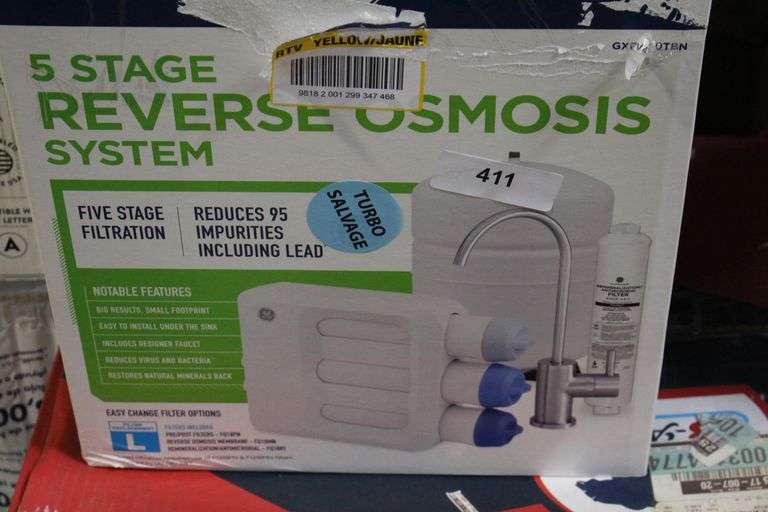 [✓] [MSRP: $249.00] GE Under Sink 5 Stage Premium Reverse Osmosis Water Filtration System