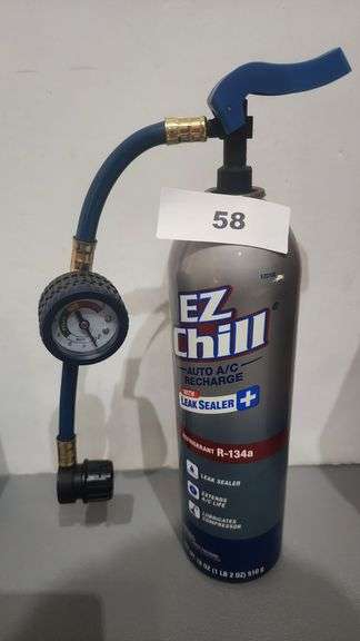 EZ CHILL AUTO A/C RECHARGE WITH LEAK SEALER REFRIGERANT R-134a 18oz