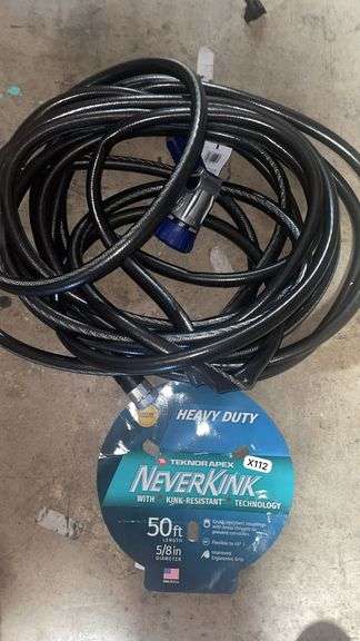 Teknor Apex 5/8-In X 50-Ft Heavy-Duty Kink Free Vinyl Gray Coiled Hose Retail:$25