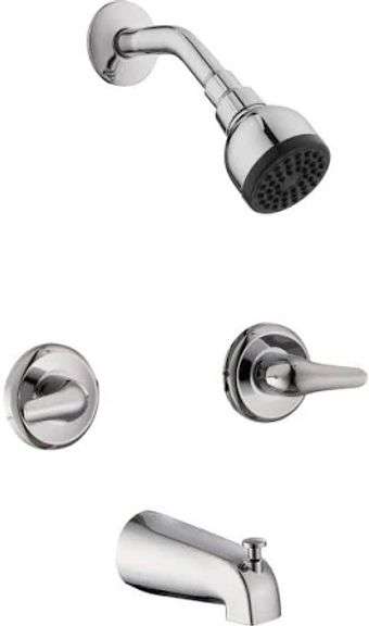 GLACIER BAY ARAGON TUB AND SHOWER SET CHROME $99.00
