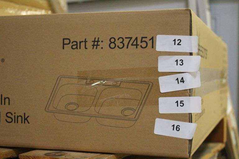 [✓] [MSRP: $40.99] Seasons® 33 X 22 X 6 In. Double Bowl Kitchen Sink