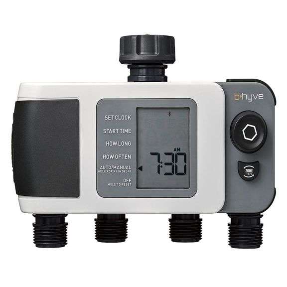 [✓] [MSRP: $74.98] Orbit B-hyve XD Bluetooth 4-Outlet Hose Watering Timer Sprinkler Timer
