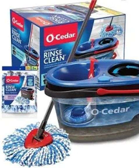 O-CEDAR EASYWRING RINSE CLEAN MICROFIBER SPIN MOP SYSTEM