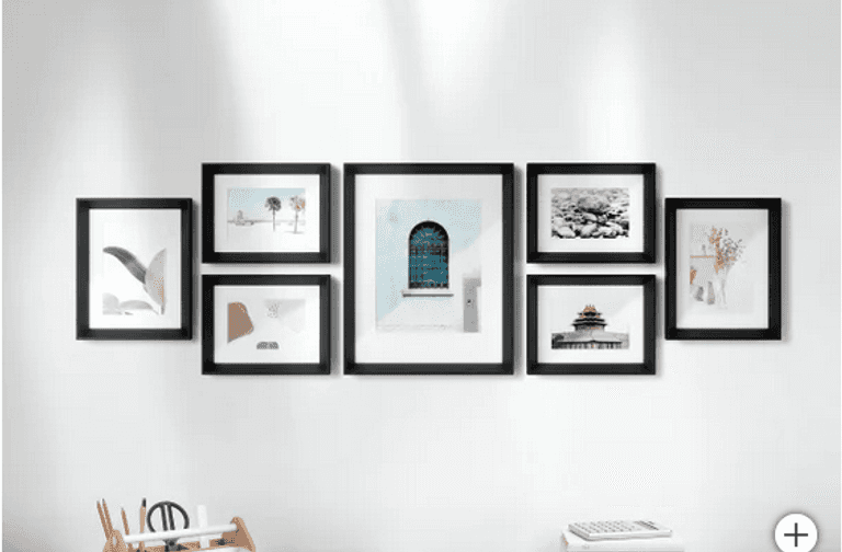 UMBRA 7-PIECE GALLERY PICTURE FRAME SET RETAIL $35