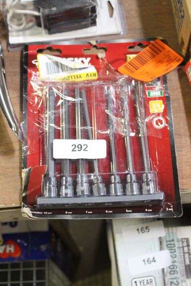 [✓] [MSRP: $26.97] Husky Long Ball End Bit Socket Set Metric (7-Piece)