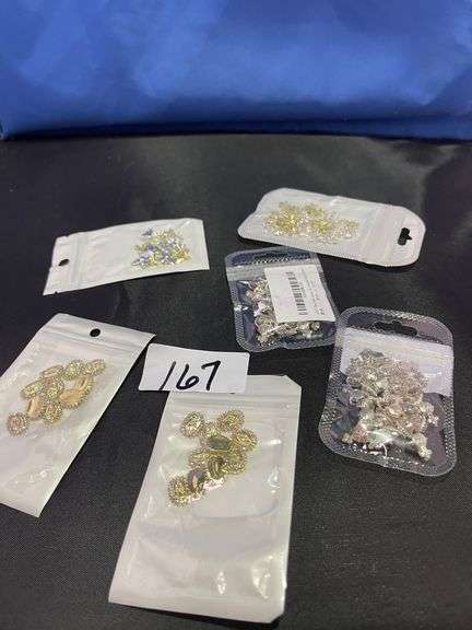 ASSORTED NAIL GEMS 5 PACKS IN LOT
