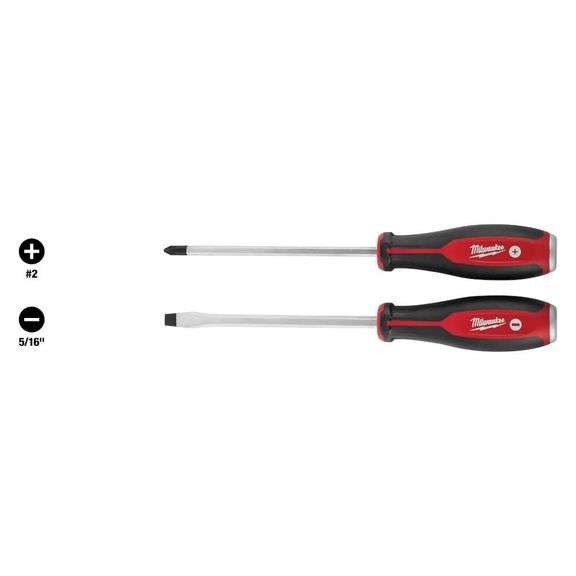 [✓] [MSRP: $13.97] Milwaukee Demo Combination Screwdriver Drivers with Steel Caps (2-Piece)