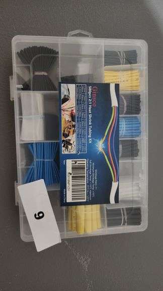 GINSCO 580PCS 2:1 HEAT SHRINK TUBING KIT