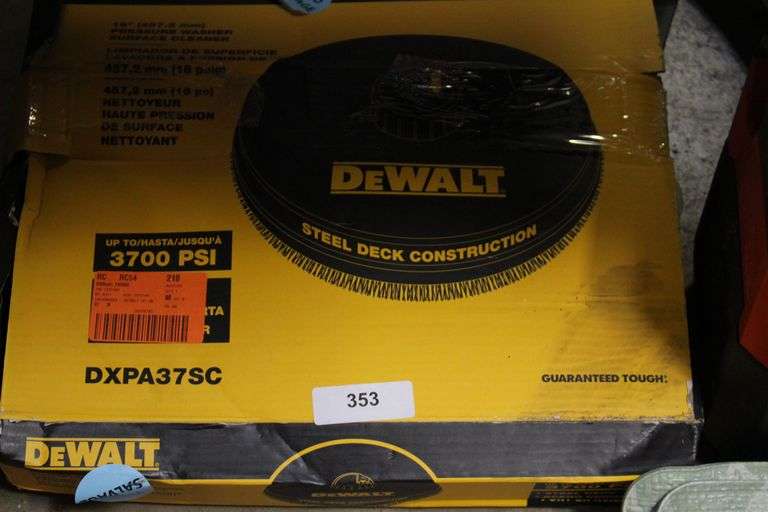 [✓] [MSRP: $129.00] DEWALT Universal 18 in. Surface Cleaner for Cold Water Pressure Washers Rated up to 3700 PSI