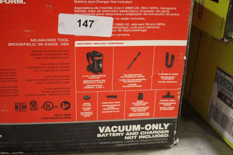 [✓] [MSRP: $299.00] Milwaukee M18 FUEL 18-Volt Lithium-Ion Brushless 1 Gal. Cordless 3-in-1 Backpack Vacuum (Vacuum-Only)