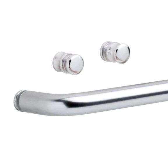 [✓] [MSRP: $29.98] Delta Simplicity Handle with Knobs for Sliding Shower or Bathtub Door in Chrome, Polished Chrome