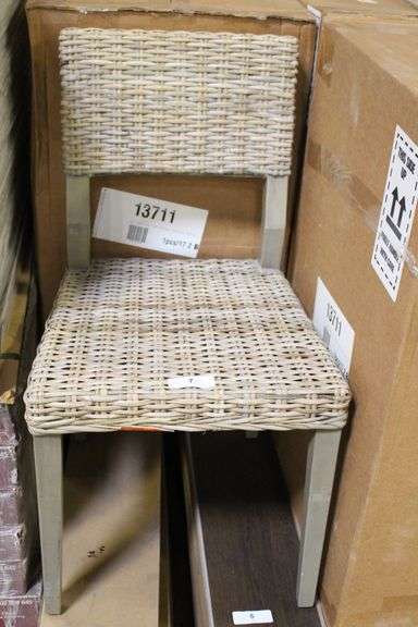 [✓] [EXT MSRP: $403.96] Barossa Grey Kubu Rattan Dining Chair