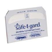 [✓] [MSRP: $46.04] Georgia-Pacific Safe-T-Gard 47052 White 1/2-Fold Toilet Seat Cover  17.44 Length x 14.5  Width (Case of 4 Packs  250 Per Pack)