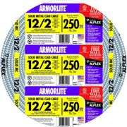 [✓] [MSRP: $44.00] Southwire 250 ft. 12-Gauge/2-Gauge Solid CU MC (Metal Clad) Armorlite Cable