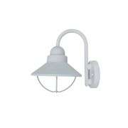 [✓] [MSRP: $44.97] Coastal Mystic 1-Light White Outdoor Wall Lantern Sconce