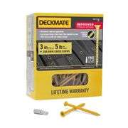 [✓] [MSRP: $29.97] DECKMATE #9 x 3 in. Tan Star Flat-Head Wood Deck Screw 5 lbs.-Box (365-Piece)