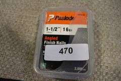 [✓] [MSRP: $43.98] Paslode 1-1/2 in. x 16-Gauge 20° Galvanized Angled Nails (2000 per Box)