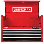 Craftsman 2000 Top Chest, 4 Drawer, Red, Steel, 37 In W X 18 In D X 28 In H Retail:$330