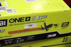 [✓] [MSRP: $119.00] RYOBI ONE+ HP 18V Brushless 22 in. Cordless Battery Hedge Trimmer (Tool Only)