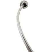 [✓] [MSRP: $44.98] Zenna Home NeverRust 50 in. to 72 in. Aluminum Dual Mount Curved Shower Curtain Rod in Chrome