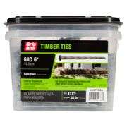 [✓] [MSRP: $85.00] Grip-Rite 6 in. x 3-Gauge 60-penny Exterior Galvanized Spiral Shank Timber Tie Nails 30 lb. Box