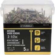 [✓] [MSRP: $36.27] Everbilt #9 x 2-1/2 in. Star Drive Flat Head Interior Wood Screws (501-Pack)