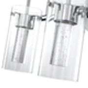 Hukoro 3-Light Vanity Light with Chrome Finish and Crystal-Clear Glass Shade RETAIL $55.92