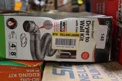 [✓] [MSRP: $36.56] Unbranded 8 ft. Complete Airtight Semi-Rigid Dryer Vent Hook Up Kit for 4 in. Duct